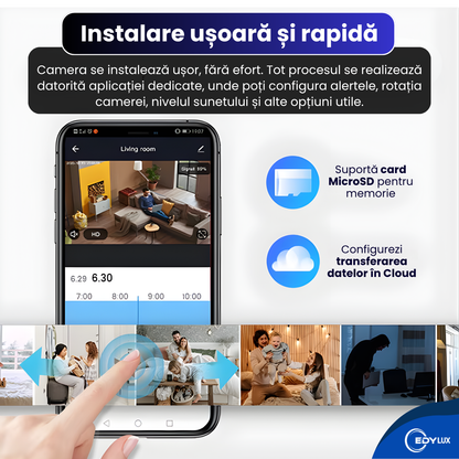 Baby Monitor EDYLUX® Smart, monitorizare bebelusi/copil, Wireless, FullHD 