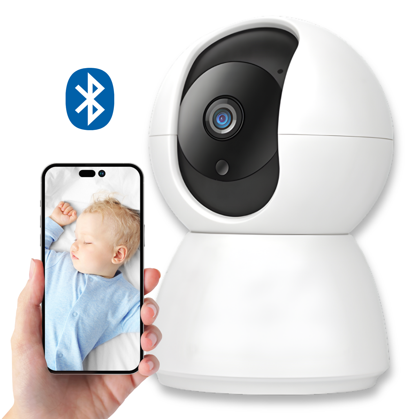 Baby Monitor EDYLUX® Smart, monitorizare bebelusi/copil, Wireless, FullHD 