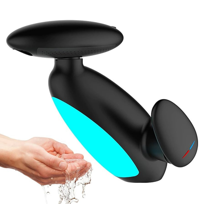 Baterie Baie Monocomanda, EDYLUX, flux reglabil in 4 moduri, cap extractibil lung 40–60 cm, rotire 360°, sistem LED activat de apa, mecanism ceramic durabil, tratament anti-rugina, accesorii incluse, Negru 