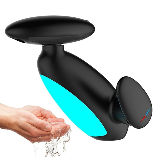 Baterie Baie Monocomanda, EDYLUX, flux reglabil in 4 moduri, cap extractibil lung 40–60 cm, rotire 360°, sistem LED activat de apa, mecanism ceramic durabil, tratament anti-rugina, accesorii incluse, Negru 