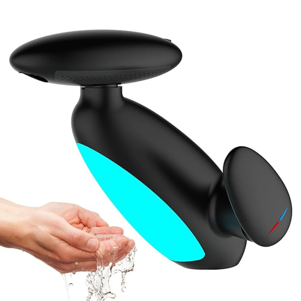 Baterie Baie Monocomanda, EDYLUX, flux reglabil in 4 moduri, cap extractibil lung 40–60 cm, rotire 360°, sistem LED activat de apa, mecanism ceramic durabil, tratament anti-rugina, accesorii incluse, Negru 